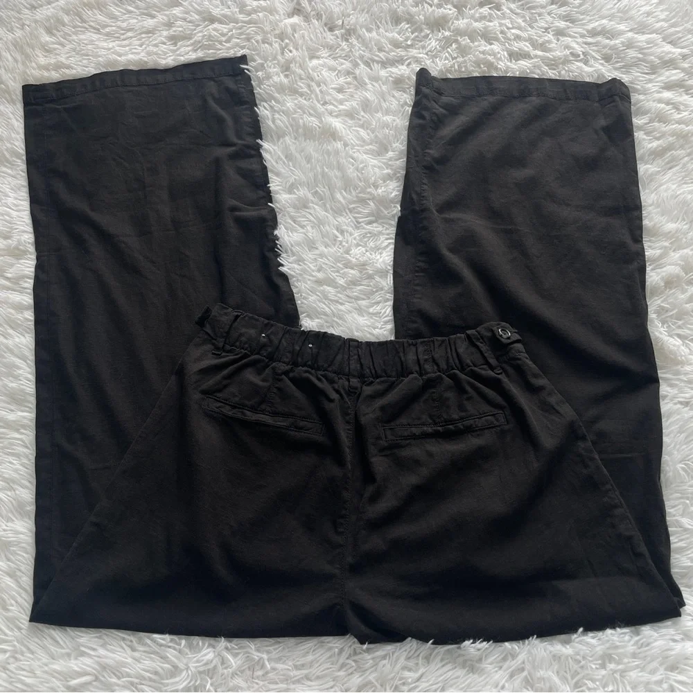 American Eagle High Rise Wide Leg Trouser Pants - Picture 7 of 8